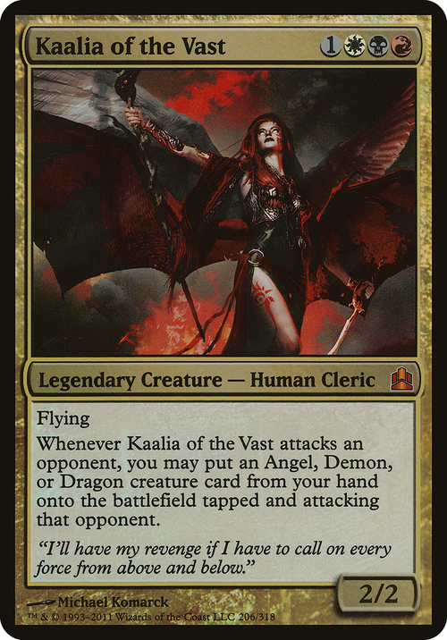 Kaalia of the Vast (Commander) (OVER-206) - Commander 2011 Oversized Foil