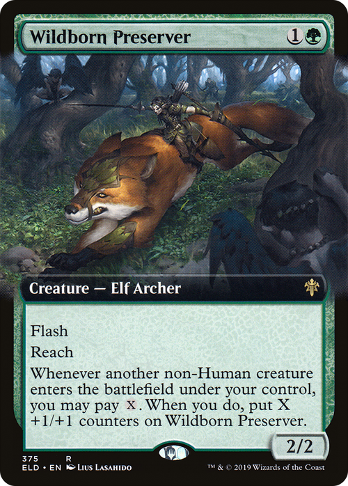 Wildborn Preserver (Extended Art) (ELD-375) - Throne of Eldraine: (Extended Art)