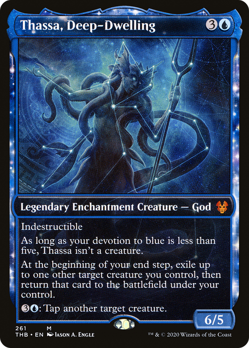 Thassa, Deep-Dwelling (Showcase) (THB-261) - Theros Beyond Death: (enchantment, Showcase) Foil