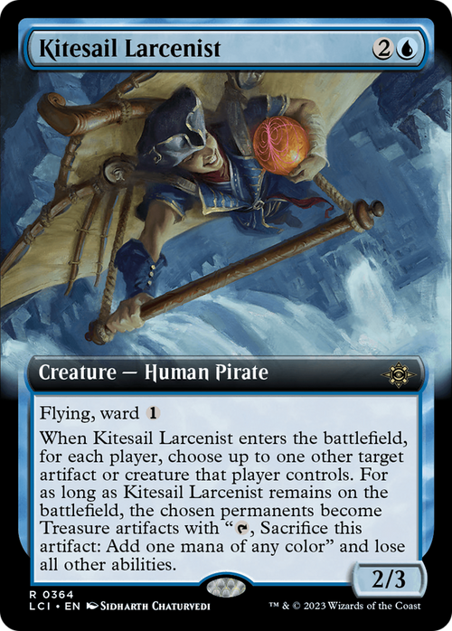 Kitesail Larcenist (Extended Art) (LCI-364) - The Lost Caverns of Ixalan: (Extended Art)