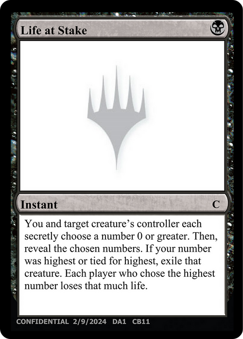 Life at Stake (UNK-CB11A) - Unknown Event