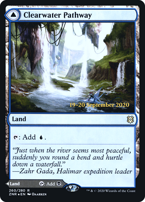 Clearwater Pathway (PRE-260S) - Zendikar Rising Promos Foil