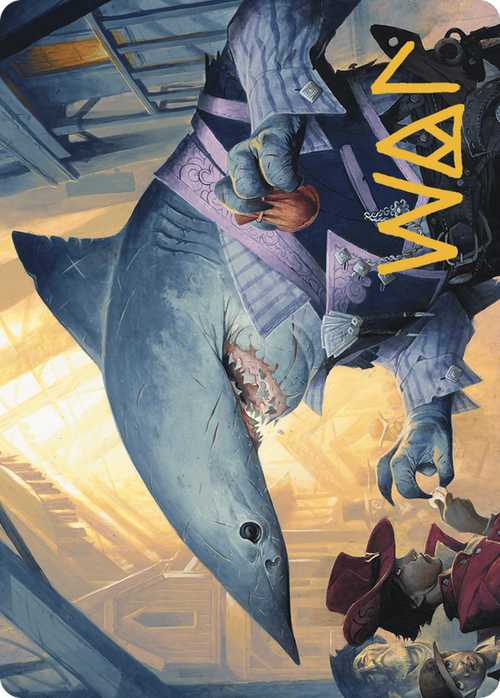 Loan Shark // Loan Shark (AOTJ-006) - Outlaws of Thunder Junction Art Series (Borderless) Foil