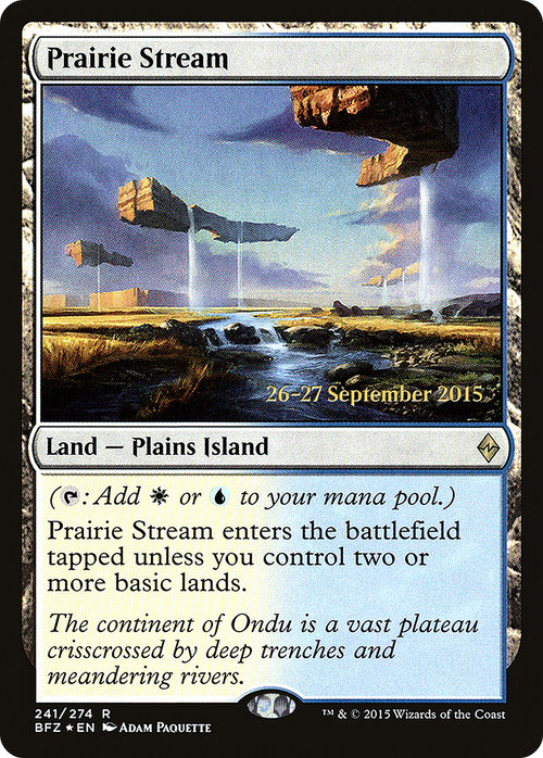 Prairie Stream (PRE-241S) - Battle for Zendikar Promos Foil