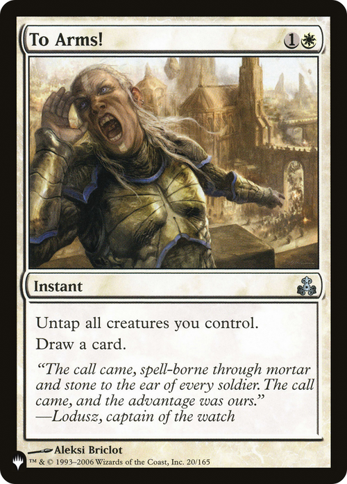 To Arms! (LIST-GPT-20) - The List