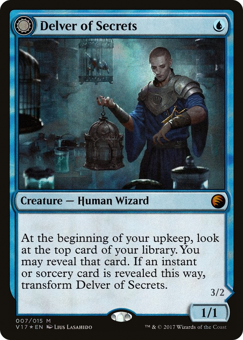 Delver of Secrets (V17-007) - From the Vault: Transform: (Double Faced Transform) Foil