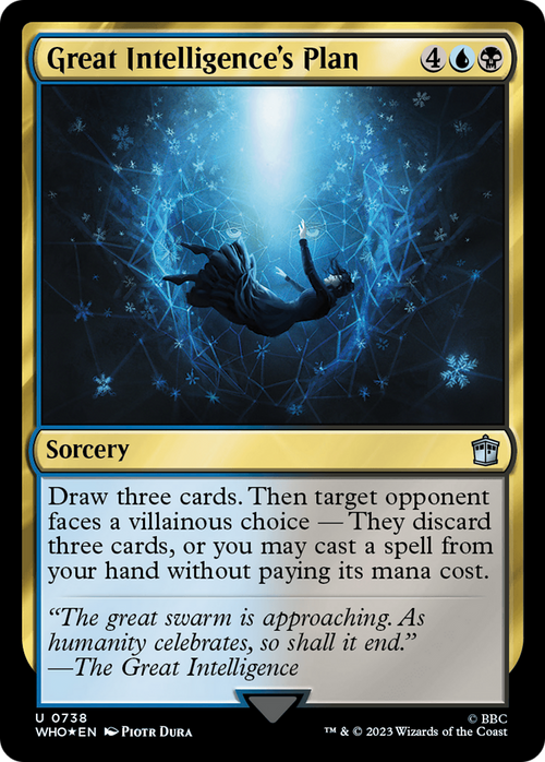Great Intelligence's Plan (Surge Foil) (WHO-738) - Doctor Who Foil
