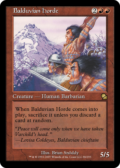 Balduvian Horde (ME1-086) - Masters Edition