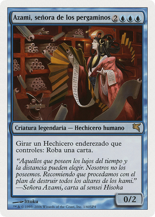 Azami, Lady of Scrolls (Italian) - "Azami, Signora delle Pergamene" (PSAL-0H1) - Salvat 2005