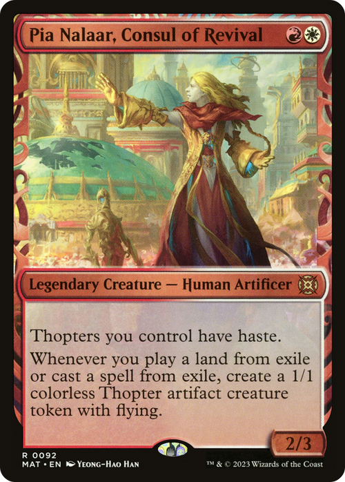 Pia Nalaar, Consul of Revival (Showcase) (MAT-092) - March of the Machine: The Aftermath: (Showcase) Foil