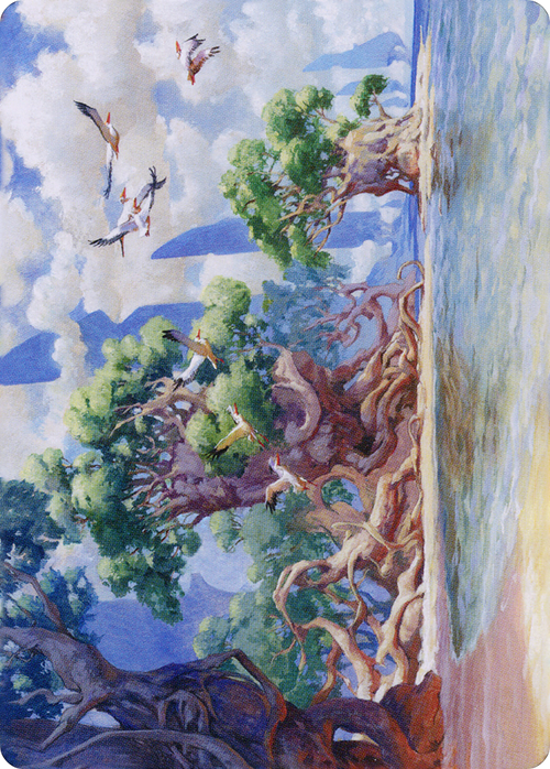 Yavimaya Coast // Yavimaya Coast (ADMU-061) - Dominaria United Art Series (Borderless)