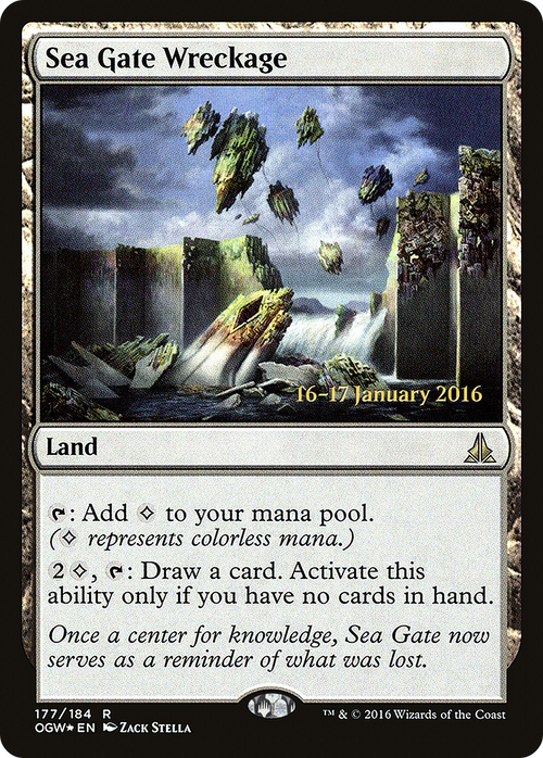 Sea Gate Wreckage (PRE-177S) - Oath of the Gatewatch Promos Foil