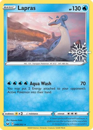 Lapras (Holiday Calendar) 048/202  - Holofoil Miscellaneous Cards & Products - Promo