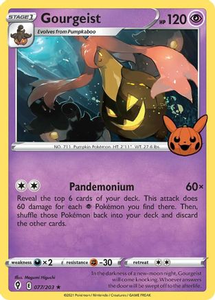 Gourgeist 077  - Holofoil Trick or Trade BOOster Bundle - Promo