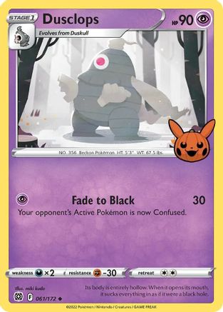 Dusclops 061  Trick or Trade BOOster Bundle - Promo