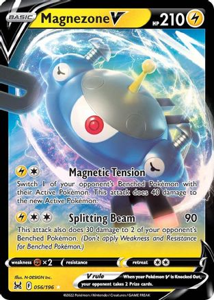 Magnezone V 056  - Holofoil SWSH11 Lost Origin - Ultra Rare