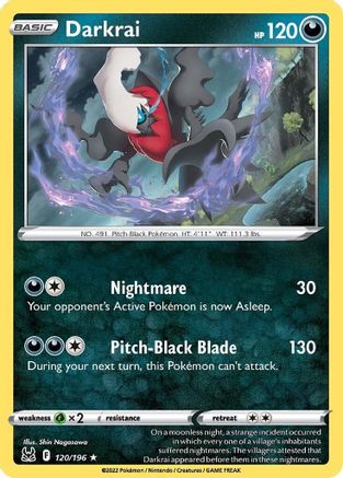 Darkrai 120  - Holofoil SWSH11 Lost Origin - Holo Rare