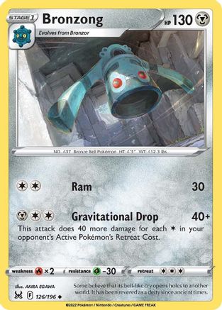 Bronzong 126  SWSH11 Lost Origin - Uncommon