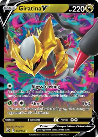 Giratina V 130  - Holofoil SWSH11 Lost Origin - Ultra Rare