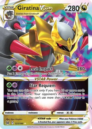Giratina VSTAR 131  - Holofoil SWSH11 Lost Origin - Ultra Rare