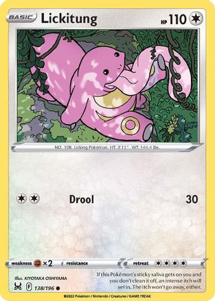 Lickitung 138  SWSH11 Lost Origin - Common
