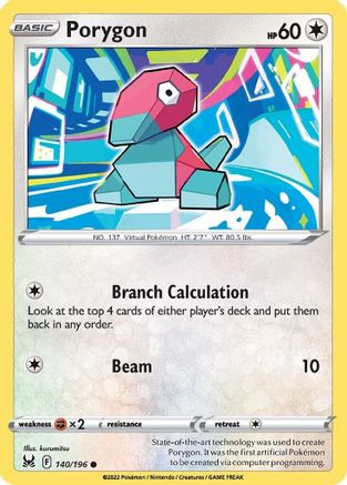 Porygon 140  SWSH11 Lost Origin - Common