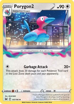 Porygon2 141  SWSH11 Lost Origin - Uncommon