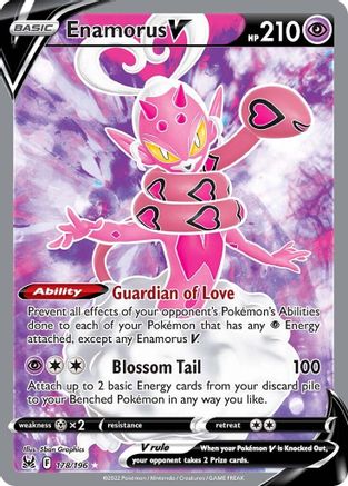 Enamorus V (Full Art) 178  - Holofoil SWSH11 Lost Origin - Ultra Rare