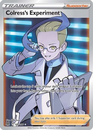 Colress's Experiment (Full Art) 190  - Holofoil SWSH11 Lost Origin - Ultra Rare