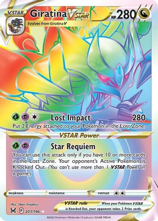 Giratina VSTAR (201) (Secret) (201)  201  - Holofoil SWSH11 Lost Origin - Secret Rare