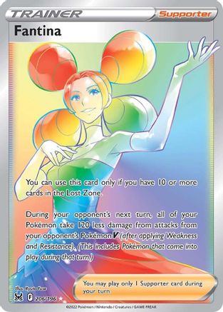 Fantina (Secret) 206  - Holofoil SWSH11 Lost Origin - Secret Rare