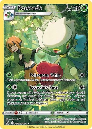Roserade TG02  - Holofoil SWSH11 Lost Origin Trainer Gallery - Ultra Rare