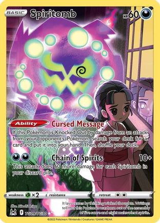 Spiritomb TG09  - Holofoil SWSH11 Lost Origin Trainer Gallery - Ultra Rare