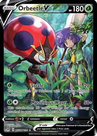 Orbeetle V TG12  - Holofoil SWSH11 Lost Origin Trainer Gallery - Ultra Rare