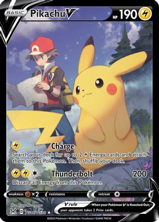 Pikachu V TG16  - Holofoil SWSH11 Lost Origin Trainer Gallery - Ultra Rare