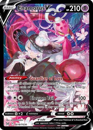 Enamorus V TG18  - Holofoil SWSH11 Lost Origin Trainer Gallery - Ultra Rare