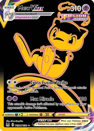 Mew VMAX (Secret) TG30  - Holofoil SWSH11 Lost Origin Trainer Gallery - Secret Rare
