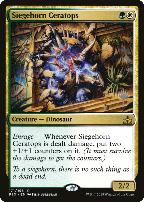 Siegehorn Ceratops (PPM20-171P) - Rivals of Ixalan Promos Foil