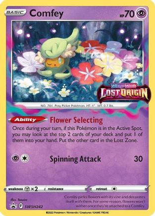 Comfey (Prerelease) SWSH242  - Holofoil SWSH Sword & Shield Promo Cards - Promo