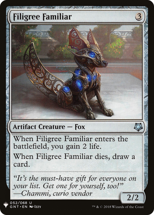 Filigree Familiar (LIST-GNT-52) - The List