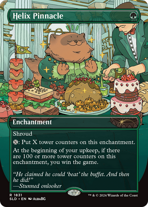 Helix Pinnacle (Rainbow Foil) (SLD-1831) - Secret Lair Drop (Borderless) Foil