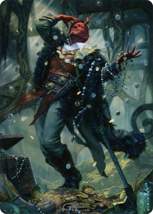 Tibalt, Cosmic Impostor // Tibalt, Cosmic Impostor (ASKHM-067) - Art Series: Kaldheim (Borderless) Foil