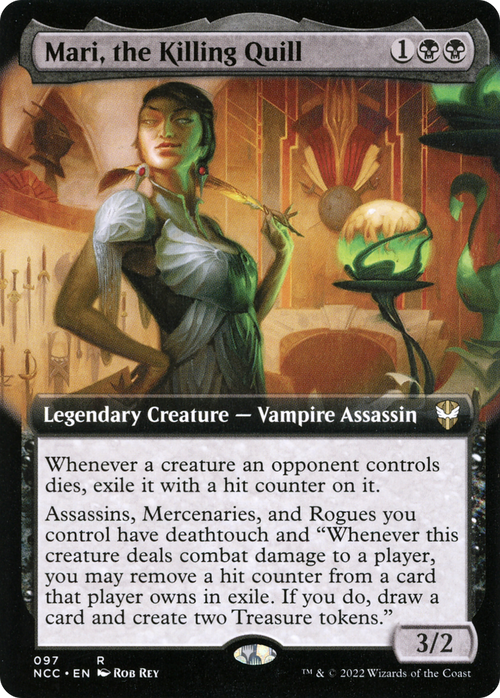 Mari, the Killing Quill (Extended Art) (NCC-097) - New Capenna Commander: (Extended Art)