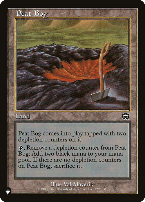 Peat Bog (LIST-322/350) - The List