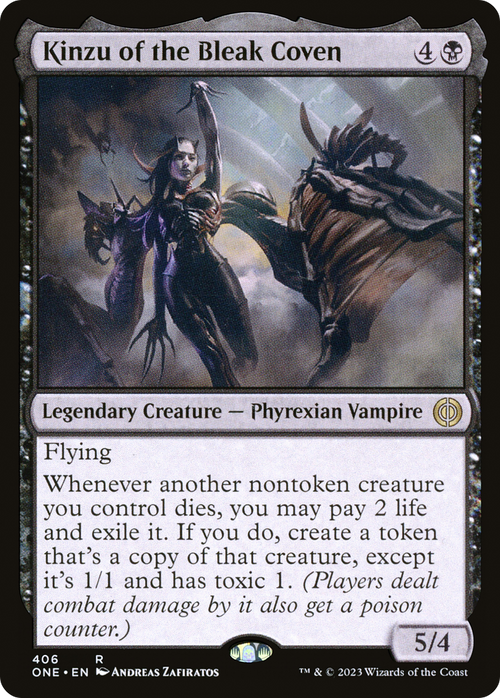 Kinzu of the Bleak Coven (ONE-406) - Phyrexia: All Will Be One Foil