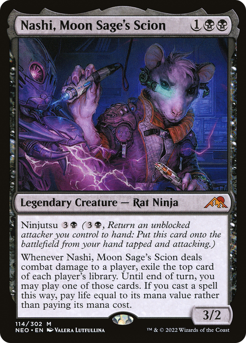 Nashi, Moon Sage's Scion (NEO-114) - Kamigawa: Neon Dynasty