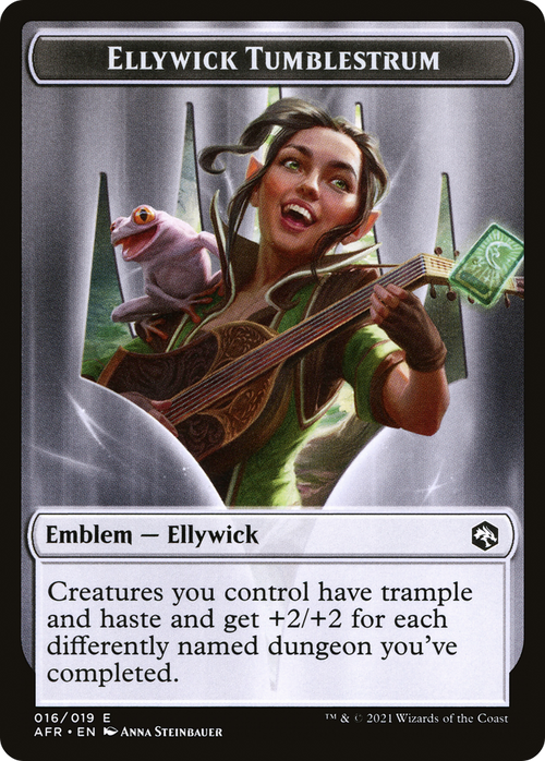 Ellywick Tumblestrum Emblem (TAFR-016) - Adventures in the Forgotten Realms Tokens Foil