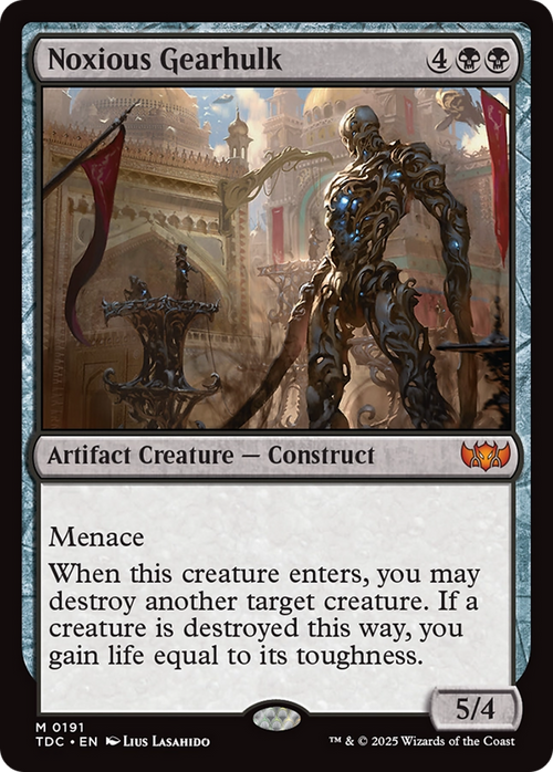 Noxious Gearhulk (TDC-191) - Commander: Tarkir: Dragonstorm