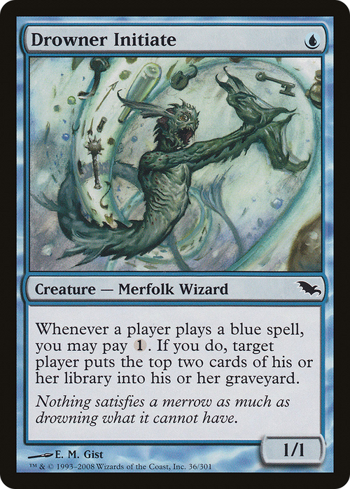 Drowner Initiate (SHM-036) - Shadowmoor