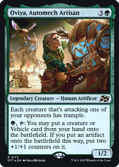 Oviya, Automech Artisan (PRE-173S) - Prerelease Cards Foil